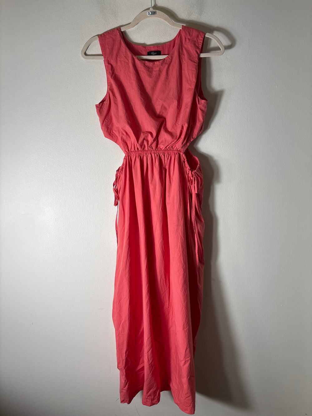 Rails Peachy Pink Sleeveless Cotton Maxi Dress Sz S